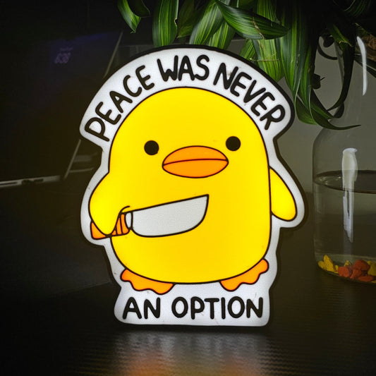 Peace was never an option | Lamp